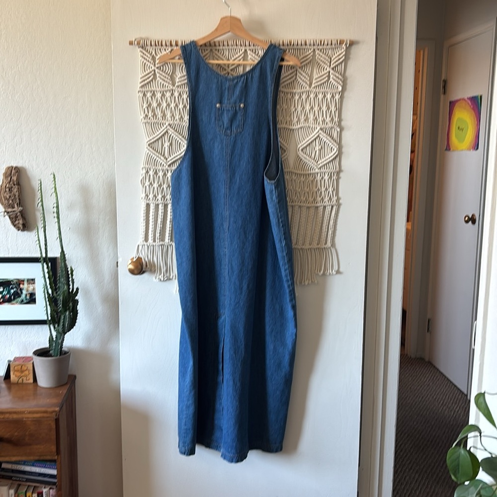Vintage denim jumper maxi length size 16W - Picture 5 of 6